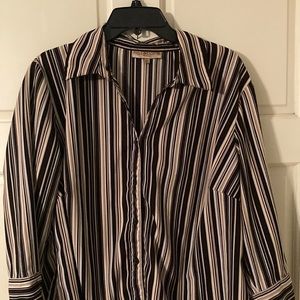 Women's Notations 3X button down blouse